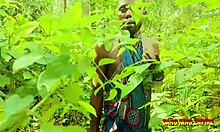 Amateur BBW Babe's Outdoor Bush Sex During Vacation!