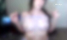 Sexy teen mia nyx shows pink hairy pussy in lingerie