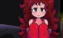 Girlfriend gives a blowjob and titty fuck to her friend.