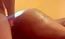 sloppy blowjob leads to creamy cum on ass in living room sex