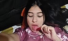 Caliente Latina Chica Despertando Solo Coño Masturbación Casero Real