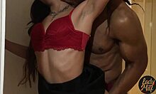 Hot neighbor lured over with excuse for intense dick craving