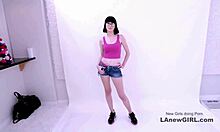 egyptian goddess brunette teen seduced during modeling audition by producer