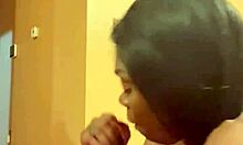 sloppy blowjob leads to creamy cum on ass in living room sex