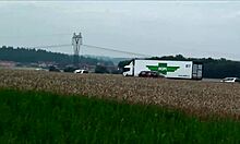 Little teen gets cum on face in public gangbang threesome!