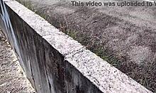 hot chubby girl fucking in the street in front of people, so wild!