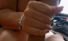 Outdoor amateur milf slut gives suggestive blowjob in tent. Receives hot creampie from big monster cock.