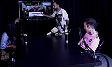 morena gostosa sensualizes on stripper showing big beautiful tits after saying she becomes bisexual when filling ass with drink 😍 - alice vasconcelos