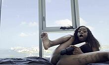 It's a lovely day, so I'm going to play with my wet pussy and touch my big pussy lips