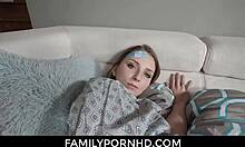 stepsis squirts on bros huge cock