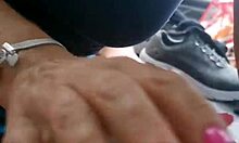 Outdoor amateur milf slut gives suggestive blowjob in tent. Receives hot creampie from big monster cock.