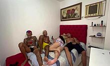 Hot Babe Devours Boys With Intense Anal And Double Penetration