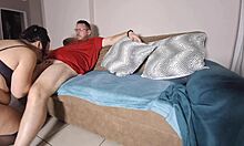 Hot milf goes insane pegging us with double strap-on!