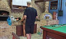 Wife Entertains Husband's Friend While He's Away