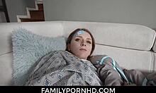 stepsis squirts on bros huge cock