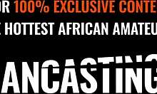 hot ebony teen 18+ model tight pussy pounding at fake homemade casting