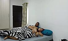 Stepdaughter undresses to provoke father-in-law fuck.