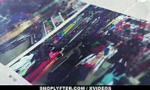 Shoplyfter - Hot Shoplifting Teen 18+ Vanessa Sky Has To Deepthroat The Securitys Big Cock