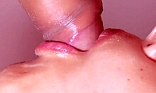 Intriguing close-up of Japanese blowjob and face fucking