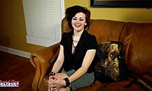 inked hottie marci uses dildo and vibrator while touching her body