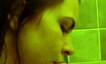 stepmom receives unexpected visit during shower time