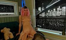 my girlfriend loves when i cum inside her pussy after good riding on the chair 😍