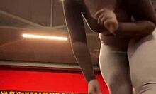 public extreme masturbate and training at the gym with shaved pussy fingering