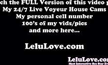 Lelu Love Catches You Spying Her Sunbathing And Gives Strip Show