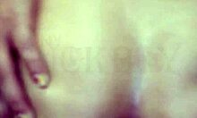 Neighbor prepares a mixer with her ass, leaving the hole open