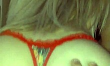 Stepsister shows new lingerie in homemade video