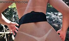 My stepdaughter teased me in the woods, leading to fucking her tight asshole