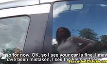 Barelylegal Stranded Teen With Cute Freckles, POV Close-Up Bent Over Doggystyle Russian Public Outdoor Reality