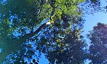 My stepdaughter teased me in the woods, leading to fucking her tight asshole