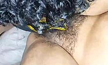 licking very hot desi indian bhabhi hairy pussy