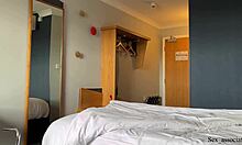 Naive stepsis gets horny after wet dream while sharing bed