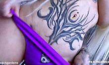 my pervert step sister gave a handjob and came on big tits