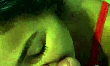 In the kitchen, she gives a delicious blowjob and begs for rough sex