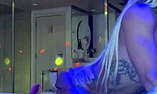 MC threw a private party at the motel, fucking the blonde slut hard with cum in mouth