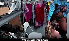 Big Ass Hot Blonde Teen Shoplifter