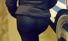 is that mature big ass in see-through leggings?