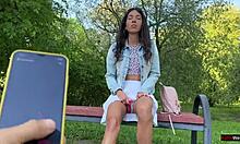 my friend controls my orgasms in public with a toy from flirtwithsb 😈