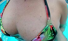 Husband Films Wife Playing Intensely Outdoor With Two At Public Hotel Pool Karina And Lucas