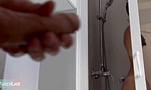 Caught Jerking Off While She Showers! Lick And Fuck Her Meaty Pussy!