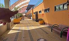 Filming a wild vacation adventure with spanking.