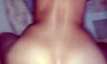 Latina mother-in-law with a big ass shows off her curves.