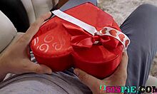 Elsa jean bent over for valentine doggystyle fuck