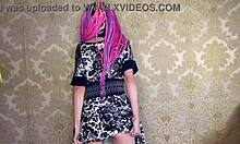 Filming a wild vacation adventure with spanking.