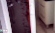 Caught Jerking Off While She Showers! Lick And Fuck Her Meaty Pussy!