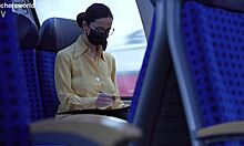 Slave wife flashes braless tits downblouse in public!