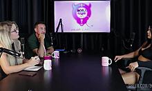 i watched val mineirinha's compilations in bora cast with bruna carlos, feeling so excited in sheer red lingerie